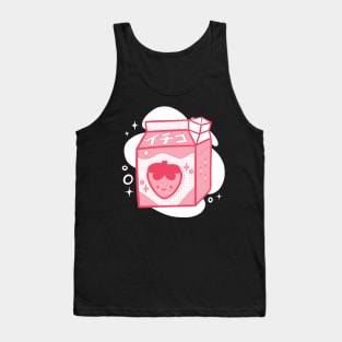 Cute Strawberry Milk Tank Top